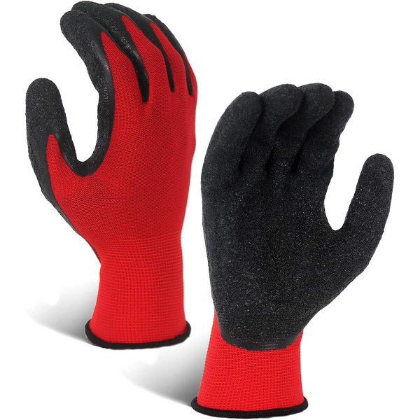 Polyester Glove Factory - OEM Wholesale Factory 13G Red Latex Coated