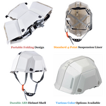 Folding Safety Helmet Manufacturer - OEM Hot-Selling Portable ABS Emergency