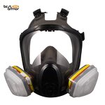 Gas Mask Respirator Factory - OEM Strengthen Support 6 Points Double Interface
