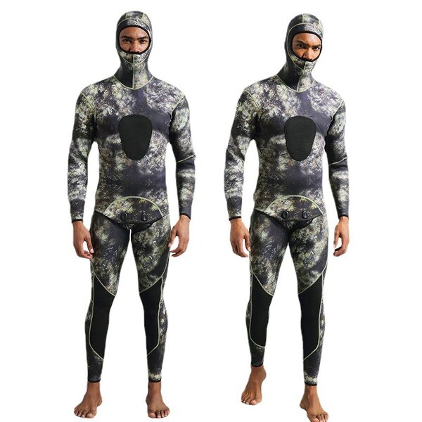 Outdoor Fishing Suit Factory - OEM Professional 3mm Camouflage Warm Diving
