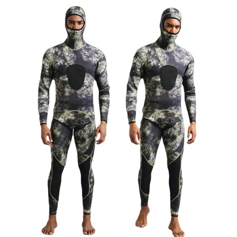 Outdoor Fishing Suit Factory - OEM Professional 3mm Camouflage Warm Diving