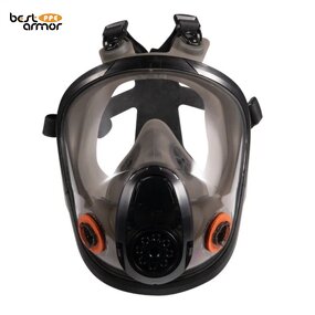Gas Mask Respirator Factory - OEM Strengthen Support 6 Points Double Interface