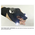 LED Flashlight Gloves Factory - OEM Night Fishing Portable with Grips