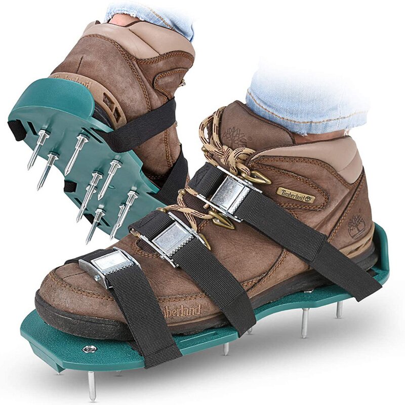 Lawn Scarifier Aerator Shoes Manufacturer - OEM Metal Spike Home Use Thatch