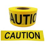 Safety Warning Tape Factory - OEM Customized Logo Yellow 75mm PVC