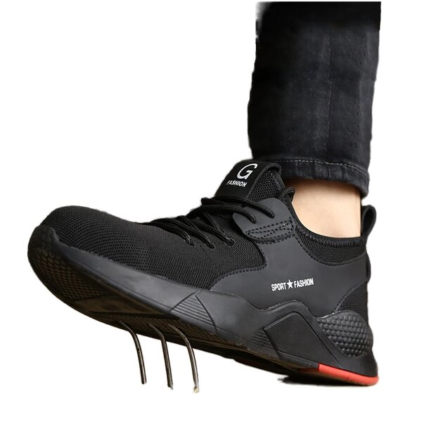 Steel Toe Safety Shoes Manufacturer - OEM Lightweight Slip Resistant Mesh Upper