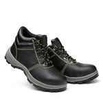 Leather Safety Shoes Manufacturer - OEM Men's Ankle High Steel Toe Acid-Resistant