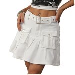 Women's Skirt Factory - Custom High Waist Denim Midi Skirt