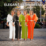 Women's Dress Supplier - OEM Elegant Floral Satin Evening Dress