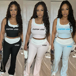 Women's Set Factory - OEM Ribbed Patchwork Casual Set