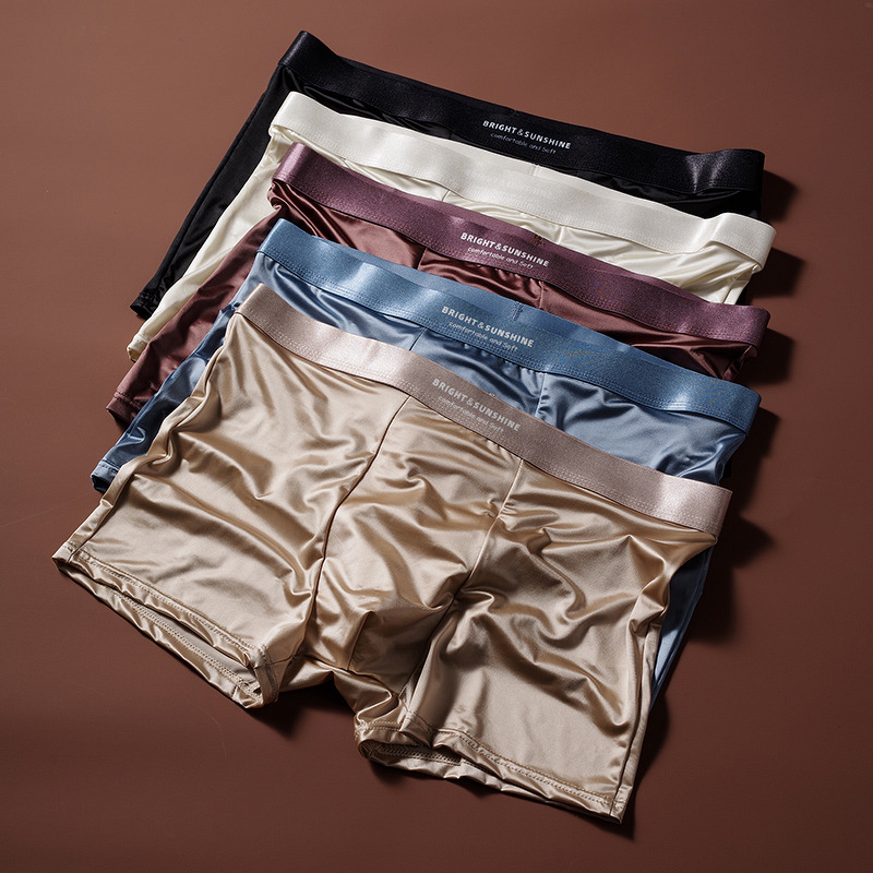 Men's Underwear Factory - Satin Nylon Boxer Briefs