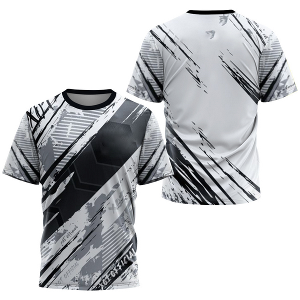 Men's T-Shirt Manufacturer - Custom Gradient Striped Jersey Top