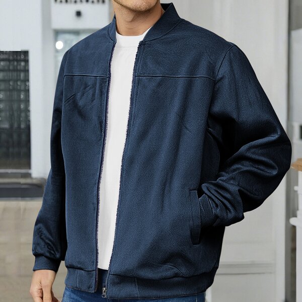 Men's Jacket Manufacturer - OEM Solid Color Winter Coat