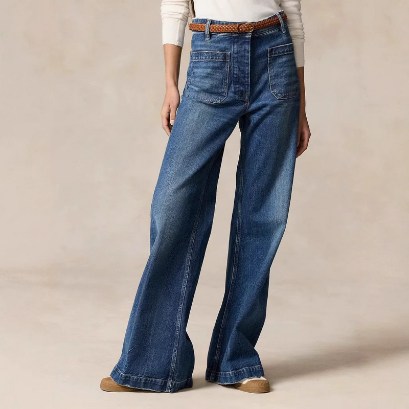 Women's Jeans Factory - Custom Retro Loose Denim Pants