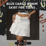 Women's Skirt Factory - Custom High Waist Denim Midi Skirt