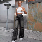 Women's Jeans Supplier - OEM High-Waisted Straight Leg Denim