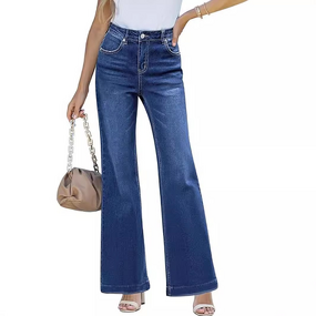 Women's Jeans Manufacturer - Custom High-Waist Slimming Boot Cut
