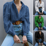 Women's Cardigan Manufacturer - Custom Woven Puff Sleeve Blouse
