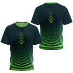 Men's T-Shirt Manufacturer - Custom Gradient Striped Jersey Top