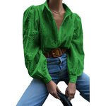 Women's Cardigan Manufacturer - Custom Woven Puff Sleeve Blouse