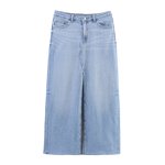 Women's Skirt Manufacturer - OEM High Waist Denim A-Line Skirt