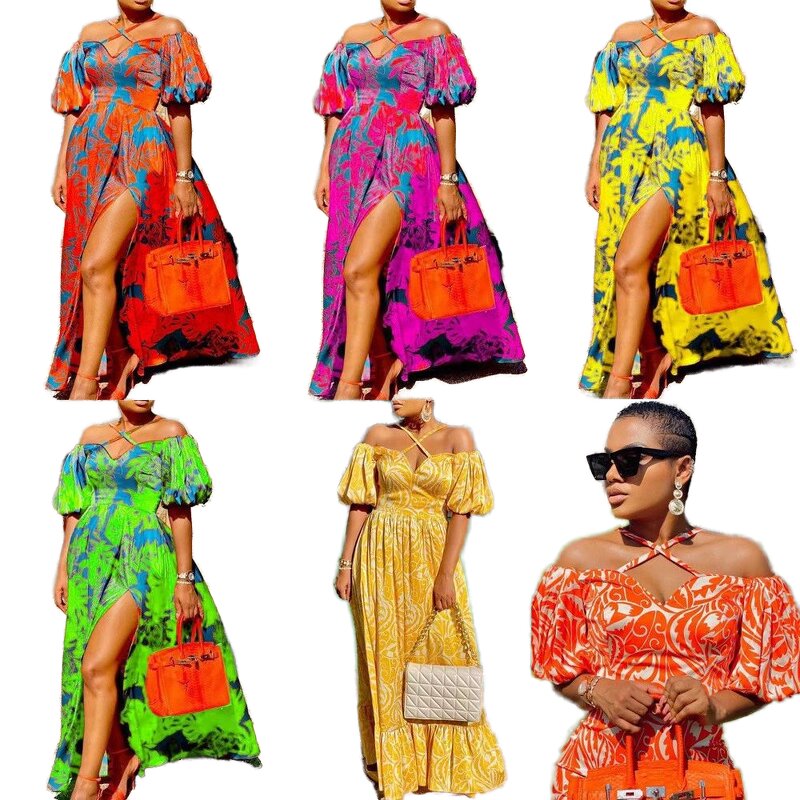 Women's Dress Manufacturer - Custom Floral Print Halter Dress