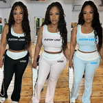 Women's Set Factory - OEM Ribbed Patchwork Casual Set