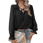 Women's Shirt Supplier - Custom Elegant Jacquard Top