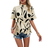 Women's Top Manufacturer - Custom Loose Printed Casual Blouse