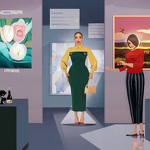 Women's Dress Supplier - Custom Satin Office Lady Dress