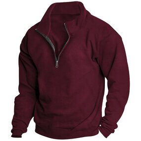 Men's Sweatshirt Factory - OEM Cotton Half Zip Pullover