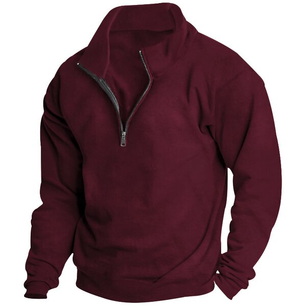 Men's Sweatshirt Factory - OEM Cotton Half Zip Pullover