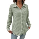 Women's Shirt Factory - OEM Vintage Jacquard Casual Blouse