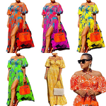 Women's Dress Manufacturer - Custom Floral Print Halter Dress