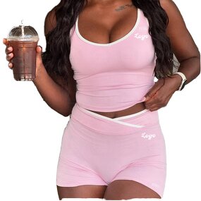 Women's Set Supplier - Custom Y2K 2-Piece Embroidered Set