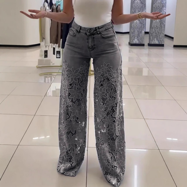 Women's Jeans Factory - Custom High-Waisted Wide Leg Denim