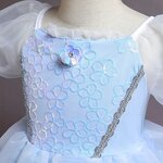 Girls Princess Dress Manufacturer - OEM Light Blue Satin Dress