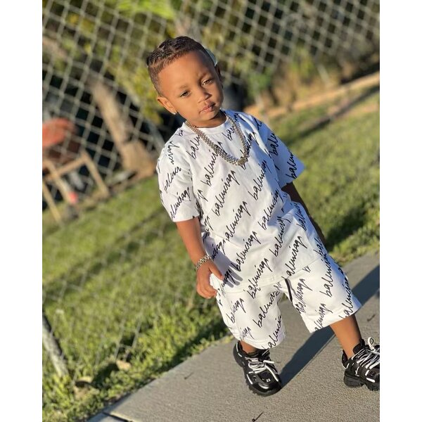 Boys Clothing Set Supplier - OEM Patchwork Independence Set