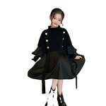 Girls Dress Supplier - OEM Autumn Knitted Pleated Skirt