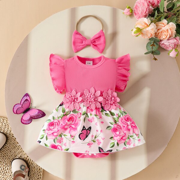 Baby Girl Dress Supplier - OEM Summer Sleeveless Floral Dress