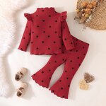 Baby Girl Clothing Set Factory - OEM 2-Piece Cotton Ribbed Set