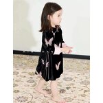 Girls Cheongsam Dress Supplier - OEM Vintage Embroidered Butterfly