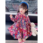 Girls Dress Manufacturer - OEM Floral Oil Painting Shirt Dress