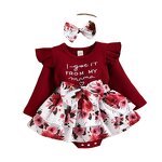 Baby Girl Clothing Set Factory - OEM 12 Months Letter Print Set