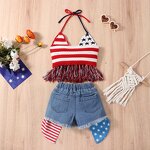 Girls Clothing Set Supplier - OEM Mesh Puff Sleeve Set