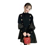 Girls Dress Supplier - OEM Autumn Knitted Pleated Skirt