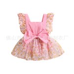 Baby Girl Dress Manufacturer - OEM Summer Princess Flying Sleeve