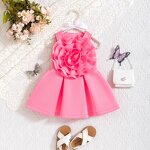 Baby Girl Dress Supplier - OEM Summer Sleeveless Flower Dress