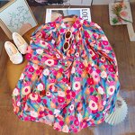 Girls Dress Manufacturer - OEM Floral Oil Painting Shirt Dress