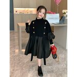 Girls Dress Supplier - OEM Autumn Knitted Pleated Skirt